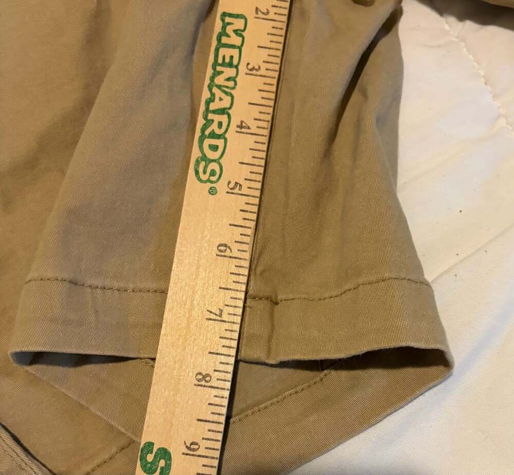 Denali Men's Tan Flat Front Stretch Chino Shorts Size 38